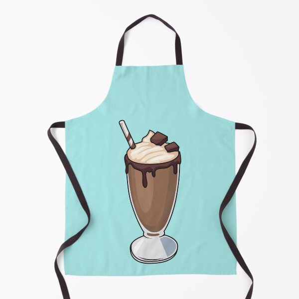 Item preview, Chocolate milkshake cartoon illustration designed and sold by Misscartoon.