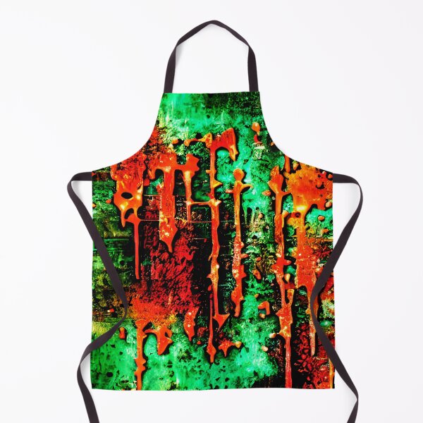 Item preview, Grungy black, orange, green, abstract, vintage design designed and sold by marvin barth.