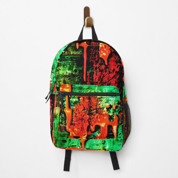 Item preview, Grungy black, orange, green, abstract, vintage design designed and sold by marvin barth.