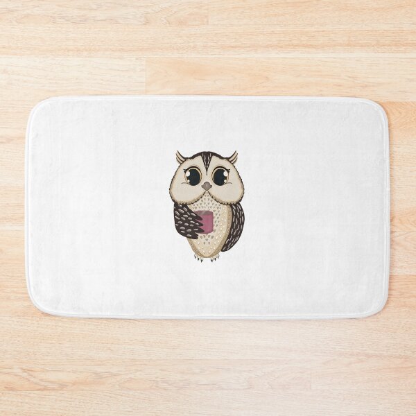 Item preview, Cute Owl and Coffee - Astonished Cat Company - Gift For Owl Lovers designed and sold by AstonishedCatCo.