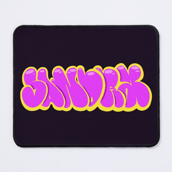 Item preview, Pink Sandra Name Tag designed and sold by ArtByNabes.