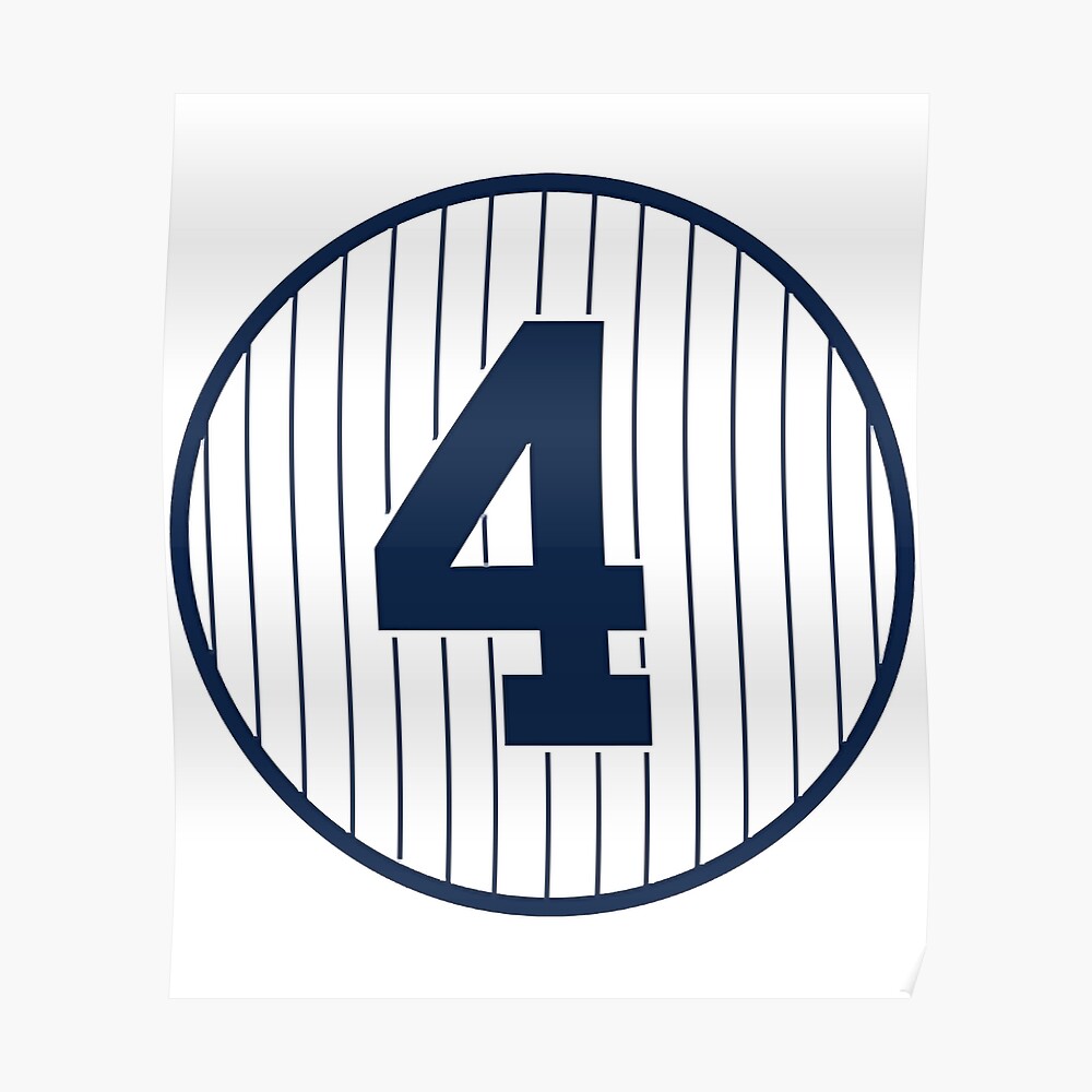 New York Yankees Retired Number Lou Gehrig Sticker for Sale by VeEcoGiftss