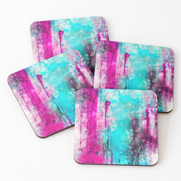 Item preview, Grungy blue, pink, purple, white, abstract, vintage design designed and sold by marvin barth.