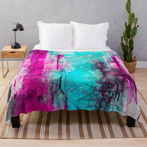 Item preview, Grungy blue, pink, purple, white, abstract, vintage design designed and sold by marvin barth.