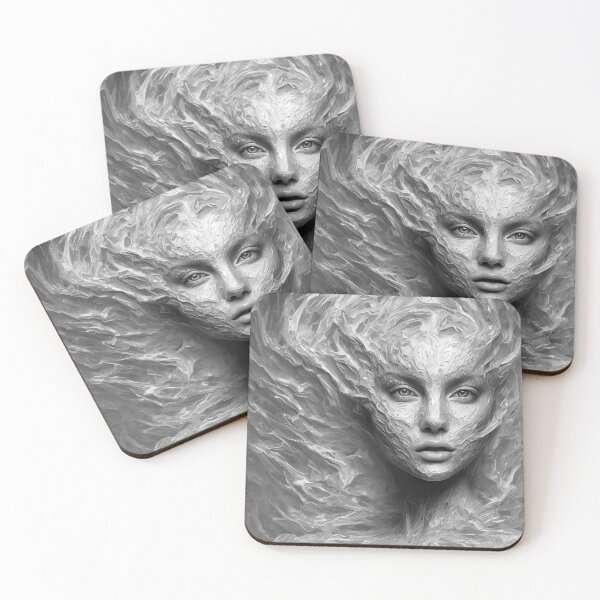 Item preview, Plaster Art Face | AI Art designed and sold by The AI Art Gallery.