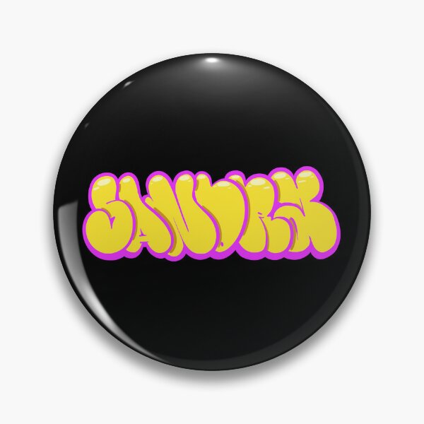 Item preview, Yellow Sandra Name Tag designed and sold by ArtByNabes.