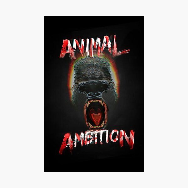 Item preview, AnimalAmbitionGorilla001 designed and sold by HughesLovesArt.