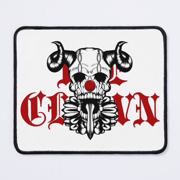 Item preview, Skull red nose clown with horns. designed and sold by DrawbyRakElle.