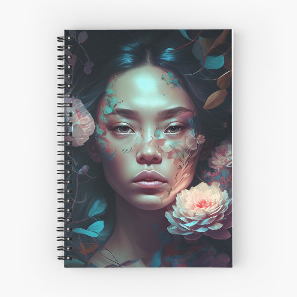 Item preview, A Vision of Beauty: A Woman and Flowers designed and sold by RobotBeardShop.