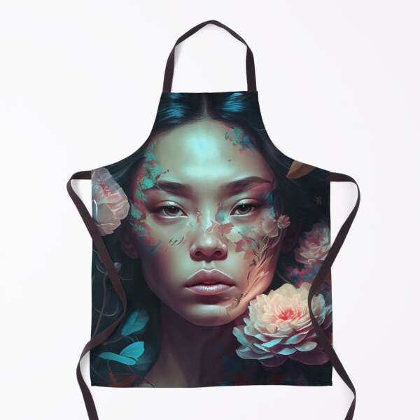 Item preview, A Vision of Beauty: A Woman and Flowers designed and sold by RobotBeardShop.