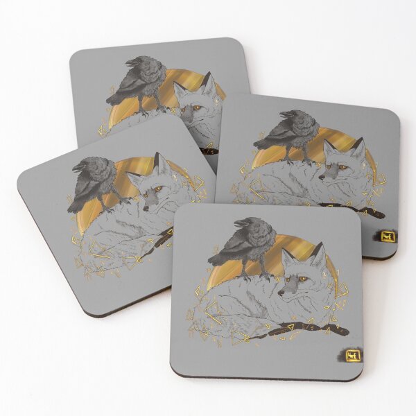 Item preview, Fox and crow designed and sold by Lne Illustration.