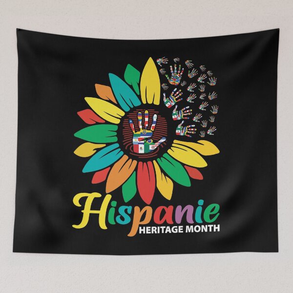 Artikelvorschau, Frauen National Hispanic Heritage Month Hispanic All Flag entworfen und verkauft von tshirtsdesk.