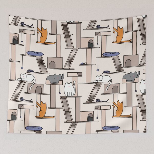 Item preview, Cat Tree Pattern designed and sold by murialbezanson.