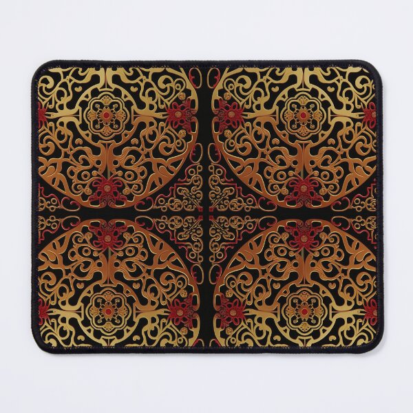 Item preview, New Year Chinese Art Pattern Print VIII - Red and Gold Oriental Design Lovers designed and sold by thearttist.