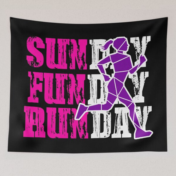 Item preview, SUNDAY, FUNDAY, RUNDAY PURPLE RUNNER WOMEN designed and sold by the Zarock Shop.