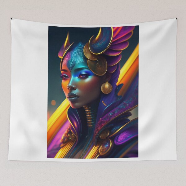 Item preview, Warrior woman Goddess, colorfull concept art designed and sold by MarcusPetrus.