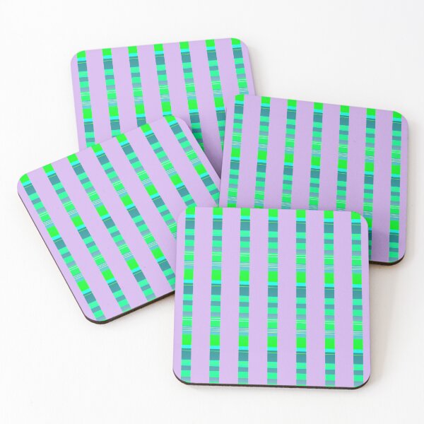 Item preview, lilac green geometric pattern  designed and sold by lausn.