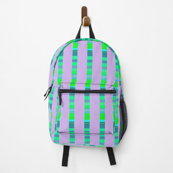 Item preview, lilac green geometric pattern designed and sold by lausn.