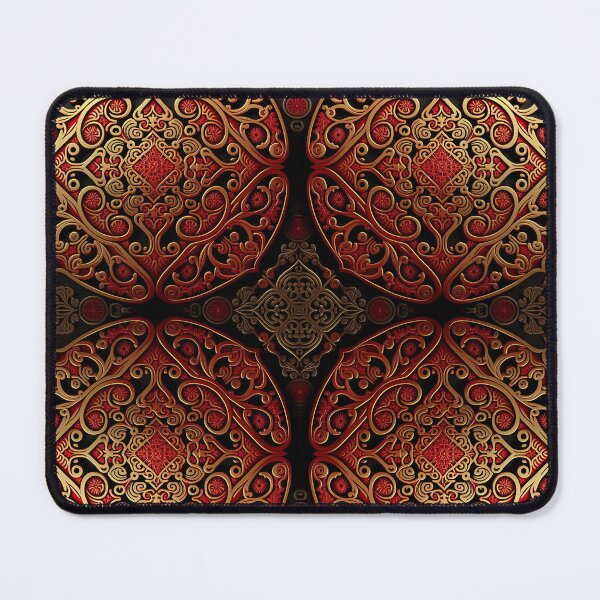 Item preview, New Year Chinese Art Pattern Print IX - Red and Gold Oriental Design Lovers designed and sold by thearttist.