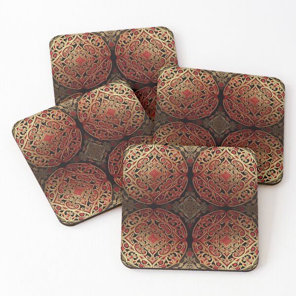 Item preview, New Year Chinese Art Pattern Print IX - Red and Gold Oriental Design Lovers  designed and sold by thearttist.