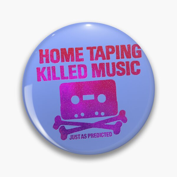 Item preview, home taping killed music (purplish) designed and sold by BrownWoodRobot.