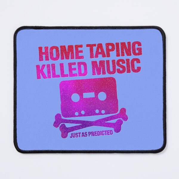 Item preview, home taping killed music (purplish) designed and sold by BrownWoodRobot.