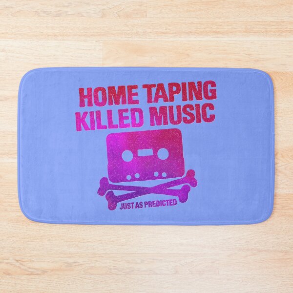 Item preview, home taping killed music (purplish) designed and sold by BrownWoodRobot.