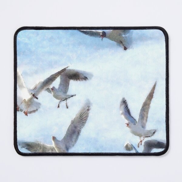 Item preview, Gulls In Flight Watercolor designed and sold by taiche.