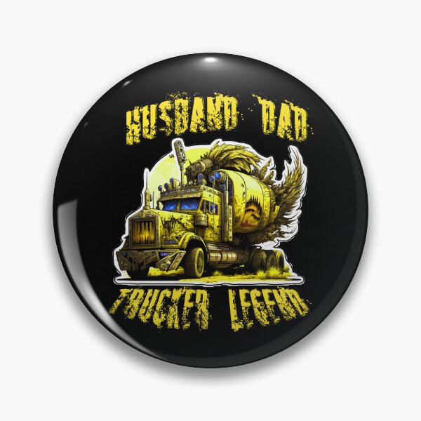Item preview, Husband Dad Trucker Legend Truck Driver Sticker T-shirt 2023 designed and sold by PhiloSophyEye.