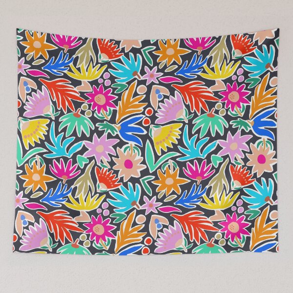 Item preview, Wildflower Black Print designed and sold by BananaPopDesign.