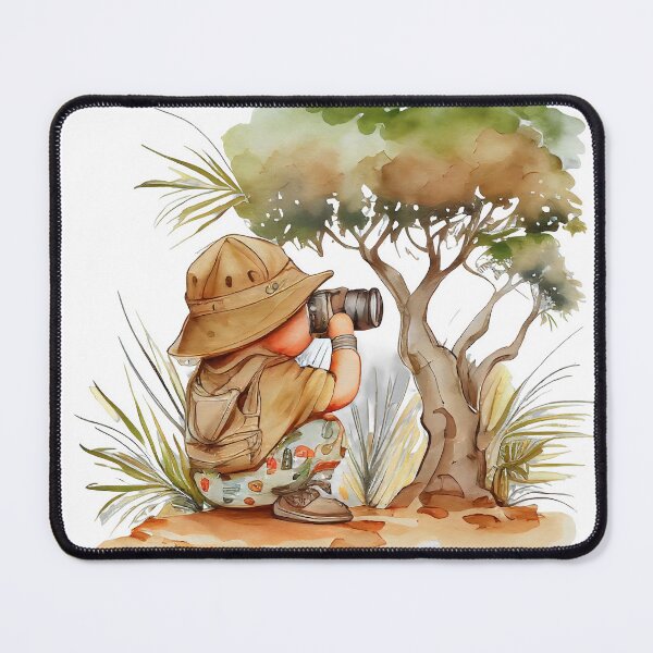 Item preview, "Little Explorer's Journey" Cute Funny Cartoons Watercolor painting style design Gift designed and sold by The Commitment.