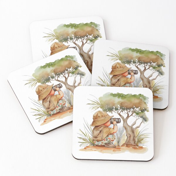 Item preview, "Little Explorer's Journey" Cute Funny Cartoons Watercolor painting style design Gift designed and sold by The Commitment.