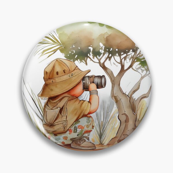 Item preview, "Little Explorer's Journey" Cute Funny Cartoons Watercolor painting style design Gift designed and sold by The Commitment.