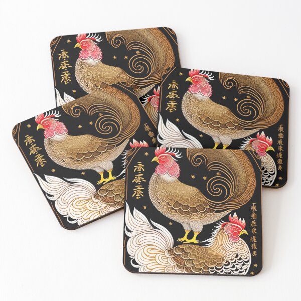 Item preview, Hen wall art, Hen art print, Hen Artwort, Hen illustration, chicken decoration, Chinese Astrology Hen  designed and sold by Christian Biluan.