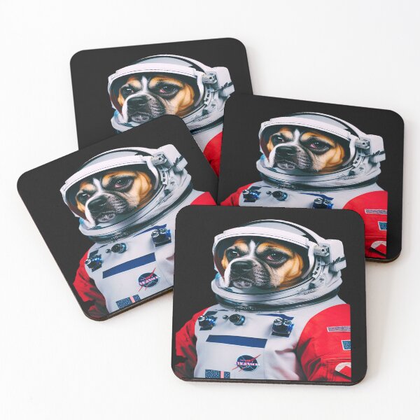 Item preview, dog in astronaut suit designed and sold by TjsDesignsnMore.