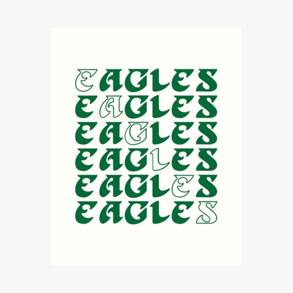 Black Philadelphia Eagles 12'' x 16'' Framed Neon Player Print