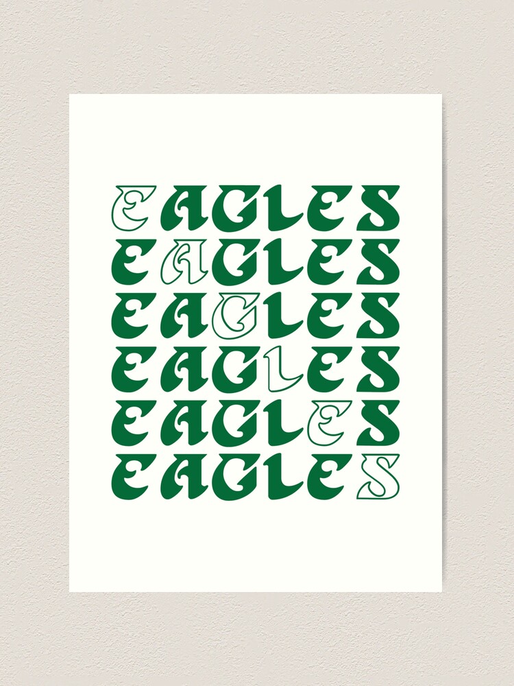 Philadelphia Eagles Vintage Font' Art Print for Sale by FloopyKnoopers