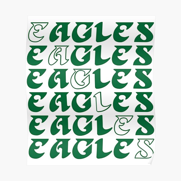 Philadelphia Eagles Stats Print Wall Art Vintage Poster 