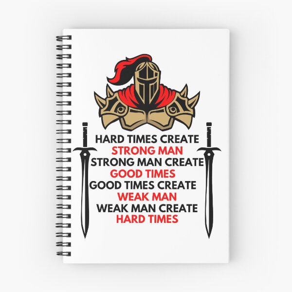 Item preview, hard times create strong man, strong man create good times designed and sold by treasure-crafts.