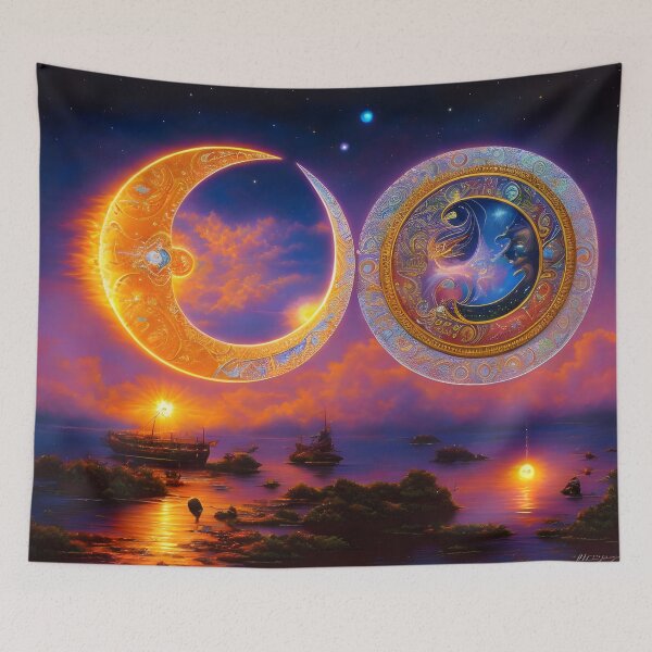 Item preview, sun and moon designed and sold by everybirdsings.