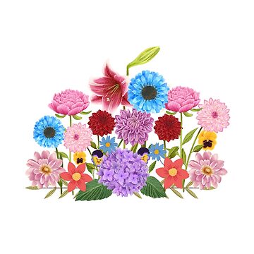 Artwork thumbnail, Wild flower shirt by ikaponStore