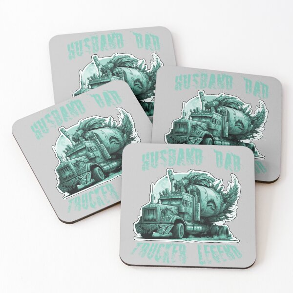 Item preview, Husband Dad Trucker Legend Truck Driver Sticker T-shirt 2023 designed and sold by PhiloSophyEye.