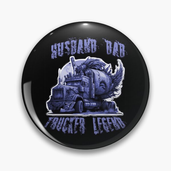 Item preview, Husband Dad Trucker Legend Truck Driver Sticker T-shirt 2023 designed and sold by PhiloSophyEye.