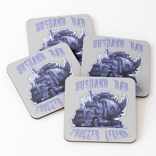 Item preview, Husband Dad Trucker Legend Truck Driver Sticker T-shirt 2023 designed and sold by PhiloSophyEye.