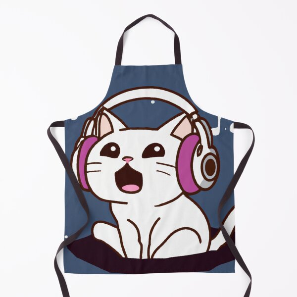 Item preview, Musical cat with headphone-Edited AI generated art designed and sold by Frostp.