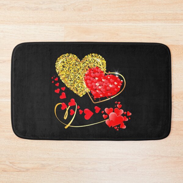 Item preview, Valentine gold heart with red heart designed and sold by Sasidenidesign.