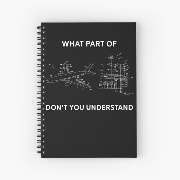 Funny Aerospace Engineering Spiral Notebook