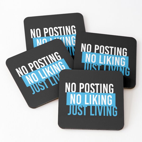 Item preview, No Posting No Liking Just Living designed and sold by GR8BTQs.
