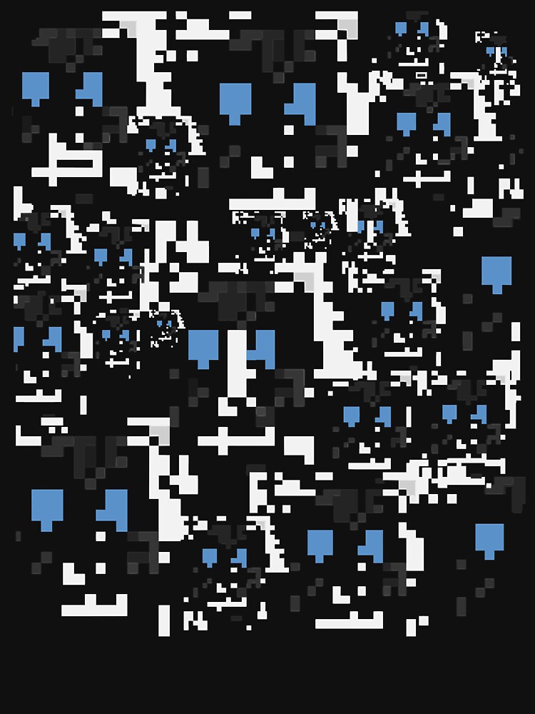 Aperçu 7 sur 7. T-shirt classique avec l'œuvre Modèle de reconnaissance faciale modifié pour désactiver la surveillance anti-surveillance créée et vendue par GR8BTQs.