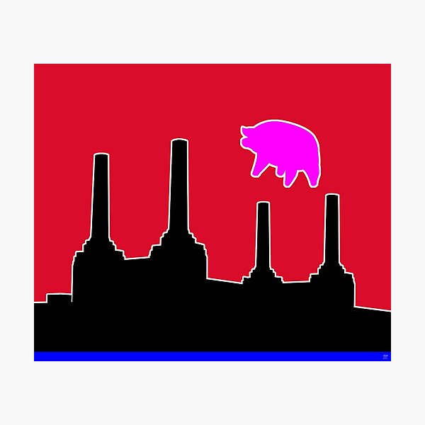 Item preview, PINK FLOYD FLYING PIG OVER BATTERSEA designed and sold by Neil Finnemore.